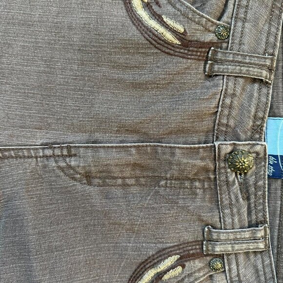 Y2K Vintage Western Rodeo Brown Embroidered Bootcut Jeans – Size 29 - Picture 6 of 7